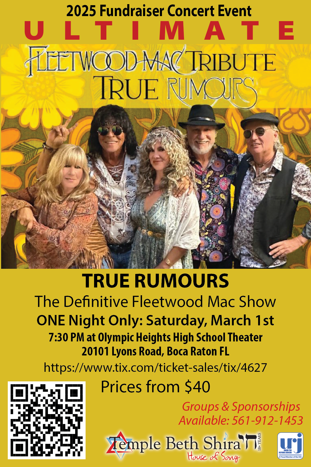 TRUE RUMOURS 2025 Fundraiser Concert Event